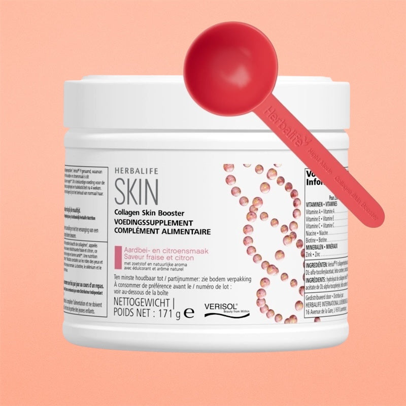 Collagen Skin Booster Saveur fraise et citron 171 g Cuillère doseuse écofriendly incluse!