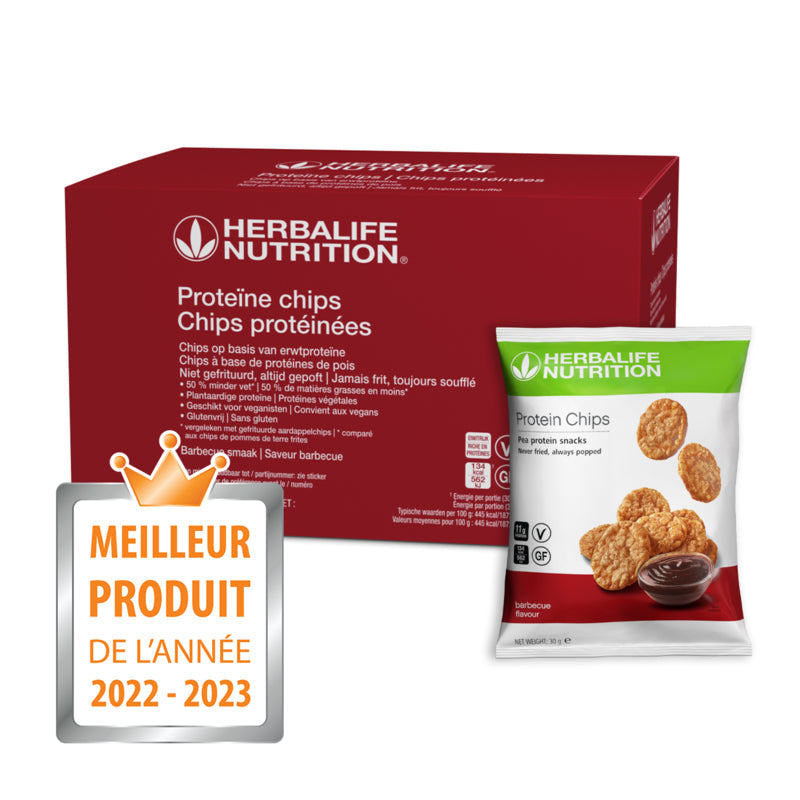 Chips Protéinées - 2 Saveurs disponibles: Barbecue ou Sour Cream & Onion! 10 sachets de 30 g